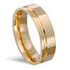 ALIANÇA BANHADA EM OURO 18K 6MM 3201