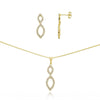 CONJUNTO BANHADO ME OURO 18K CJFC-01236