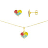 CONJUNTO BANHADO EM OURO 18K CJI-00785