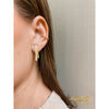 BRINCOS CRAVEJADOS BANHADO EM OURO 18K BRSI008