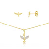 CONJUNTO BANHADO ME OURO 18K CJFC-01231