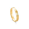 ALIANÇA BANHADA EM OURO 18K 3,8MM 3632