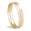 ALIANÇA BANHADA EM OURO 18K 4MM 3208