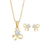 CONJUNTO LAÇOS COM ZIRCÔNIA BCF 193