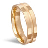 ALIANÇA BANHADA EM OURO 18K 6MM 3202