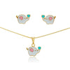 CONJUNTO BANHADO ME OURO 18K CJIC-00783