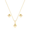 CONJUNTO ZIRCÔNIAS COLORIDO BCF 360