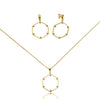 CONJUNTO BANHADO ME OURO 18K CJFC-01248