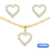 CONJUNTO BANHADO EM OURO 18K CJF-00685